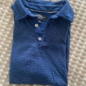 Navy polo with white stars